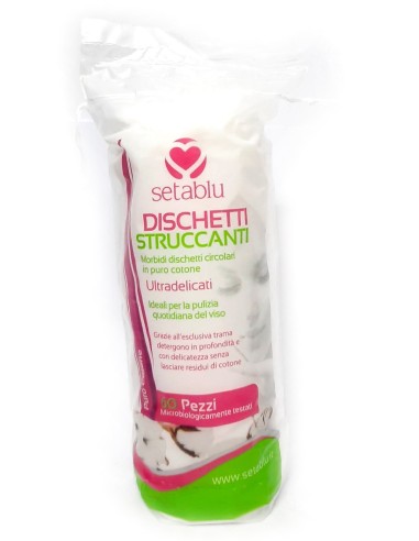 setablu dischetti levatrucco rotondi in cotone - 60 pezzi: tuttocasashop.it: igiene e cura della persona