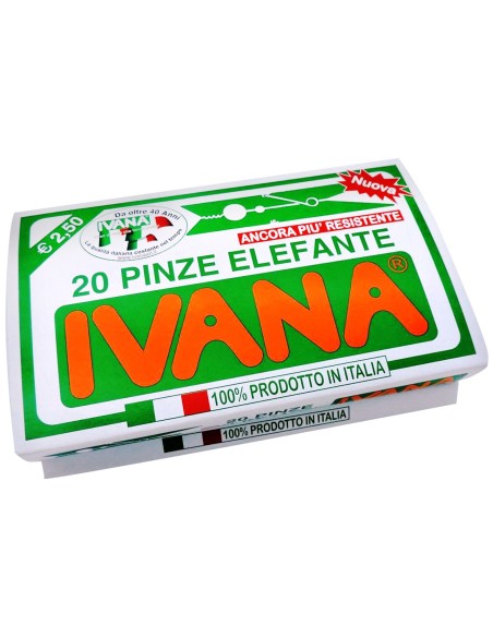 ivana pinze stendi bucato in plastica extra resistenti - 20 pezzi - elefante: tuttocasashop.it: prodotti per bucato e tessuti
