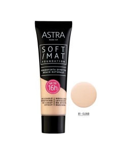 astra soft/mat fondotinta effetto opaco naturale - 16h+ - 01 - cloud: tuttocasashop.it: igiene e cura della persona