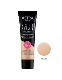 astra soft/mat fondotinta effetto opaco naturale - 16h+ - 03 - sand: tuttocasashop.it: igiene e cura della persona