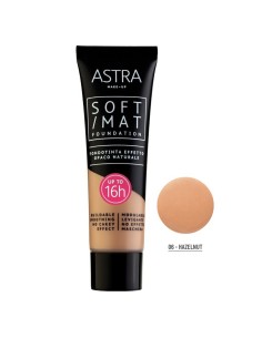 astra soft/mat fondotinta effetto opaco naturale - 16h+ - 06 - hazelnut: tuttocasashop.it: igiene e cura della persona
