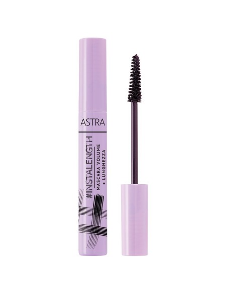 astra instalength mascara volume + lunghezza - long brush - 01 nero: tuttocasashop.it: igiene e cura della persona