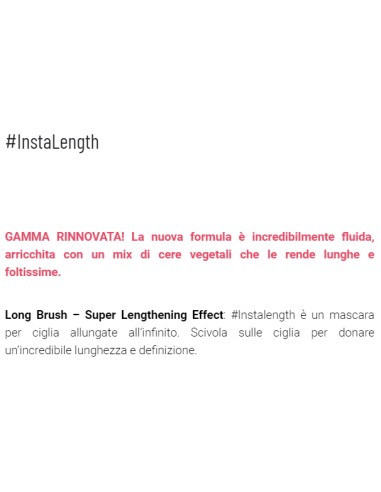 astra instalength mascara volume + lunghezza - long brush - 01 nero: tuttocasashop.it: igiene e cura della persona
