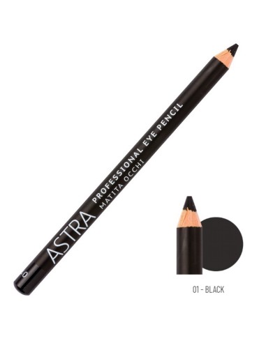 astra professional eye pencil - matita occhi - 01 nera: tuttocasashop.it: igiene e cura della persona