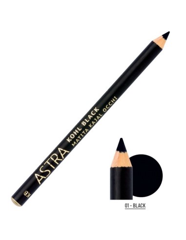 astra kohl black matita kajal occhi - nera: tuttocasashop.it: igiene e cura della persona