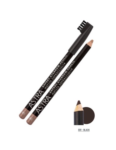 astra expert eyebrown pencil - matita sopracciglia - eb1 - black: tuttocasashop.it: igiene e cura della persona