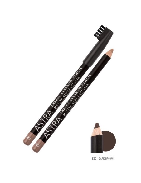 astra expert eyebrown pencil - matita sopracciglia - eb2 - dark brown: tuttocasashop.it: igiene e cura della persona
