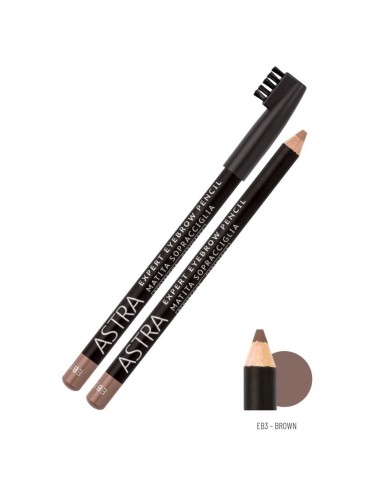 astra expert eyebrown pencil - matita sopracciglia - eb3 - brown: tuttocasashop.it: igiene e cura della persona