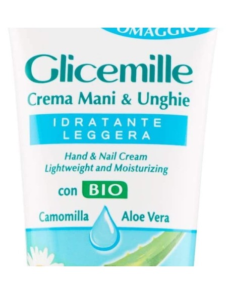 glicemille crema mani - tubo da 100ml - idratante con bio camomilla e aloe: tuttocasashop.it: igiene e cura della persona