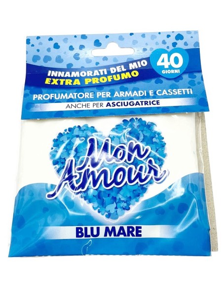 mon amour profumatore - 12 grammi - blu - per armadi cassetti asciugatrici: tuttocasashop.it: prodotti per bucato e tessuti