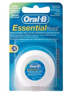 oral-b essential floss - filo interdentale cerato - 50 metri - art.029: tuttocasashop.it: igiene e cura della persona