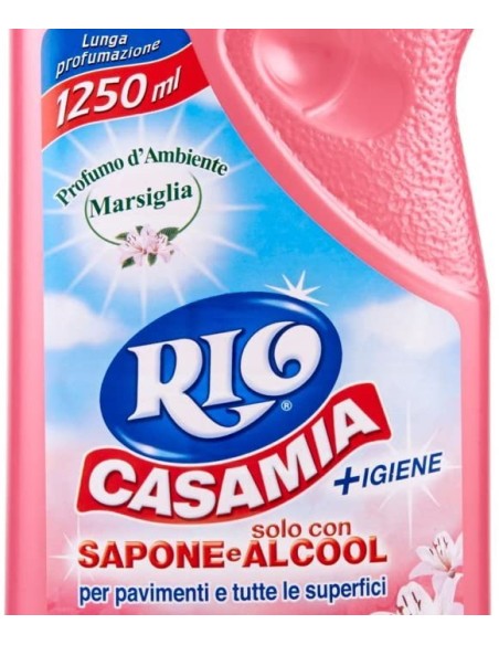 rio casamia 1250ml marsiglia - pavimenti e superfici - sapone + alcool: tuttocasashop.it: pulizia e cura della casa