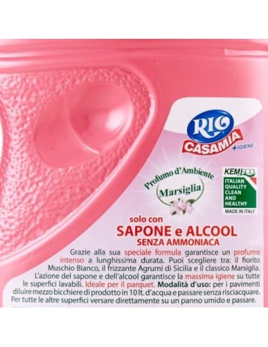 rio casamia 1250ml marsiglia - pavimenti e superfici - sapone + alcool: tuttocasashop.it: pulizia e cura della casa