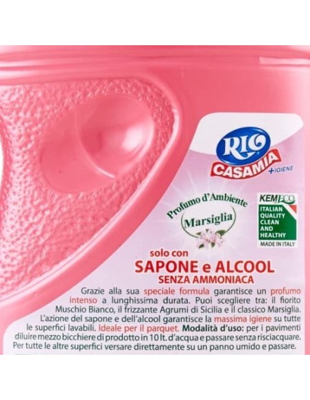 rio casamia 1250ml marsiglia - pavimenti e superfici - sapone + alcool: tuttocasashop.it: pulizia e cura della casa