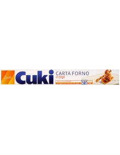 cuki carta forno 25 fogli 33x38cm - pretagliati per adattarsi alle teglie: tuttocasashop.it: carta & monouso