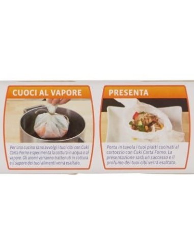 cuki carta forno 25 fogli 33x38cm - pretagliati per adattarsi alle teglie: tuttocasashop.it: carta & monouso