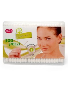 dealo cotonfiock 300 pezzi - bastoncini cotonati - biodegradabili: tuttocasashop.it: igiene e cura della persona