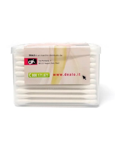 dealo cotonfiock 300 pezzi - bastoncini cotonati - biodegradabili: tuttocasashop.it: igiene e cura della persona