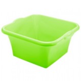 Bacinella In Plastica - Quadrata - 42 X 42 X 20 Cm - Vari Colori