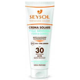 Seysol Crema Solare Pelli Sensibili Viso & Corpo 125ml - Spf 30 - Alta