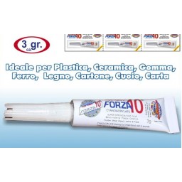 Forza10 Super Adesivo Istantaneo - 3 Grammi - Multimateriale