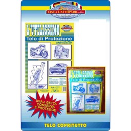 Fatigati Telo Protettivo Multiuso Trasparente - 4x4 Metri - Copritutto