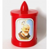 Fatigati Lumino Votivo A Led - Con Pile Incluse - Alto 10.5cm - Diam. 6.5cm