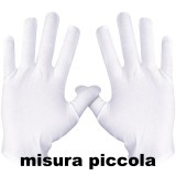 Fatigati Guanti In Cotone Bianchi - Misura Piccola