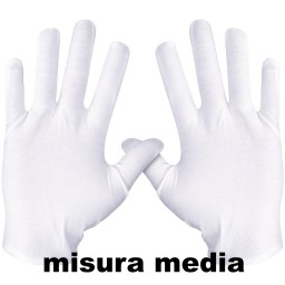 Fatigati Guanti In Cotone Bianchi - Misura Media
