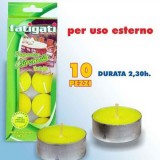Fatigati Candele T-light Alla Citronella - 10 Pezzi