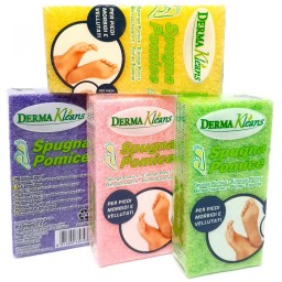 Derma Kleans Spungna Pomice - 5x10x2.5cm - Colori Assortiti