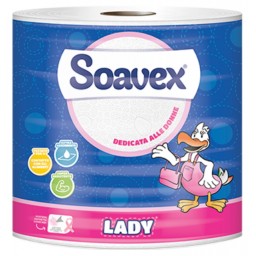 Soavex Lady Carta Casa Asciugatutto - Bobinotto - 1 Maxi Rotolo