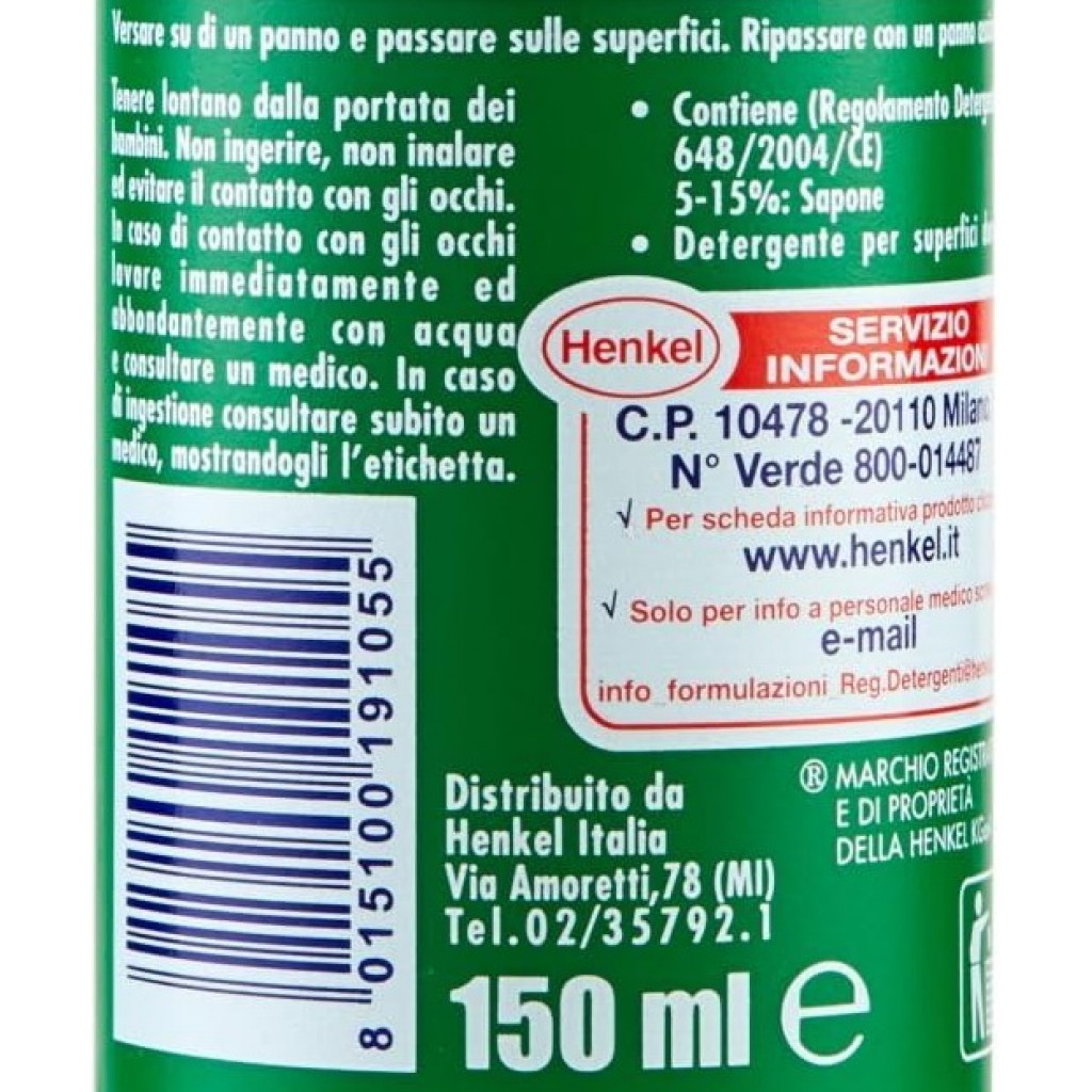 Sidol Lucidante Per Metalli Henkel - 150 Ml, Per Rame, Ottone, Cromo E Acciaio, Senza Graffi - Foto 8