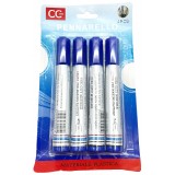 Marcatori Indelebili 4pz Blu         768