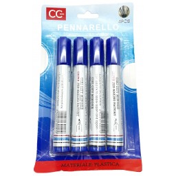 Marcatori Indelebili 4pz Blu         768