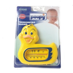 Poupy Termometro Da Bagno - Papero - 12x12cm - Colori Assortiti