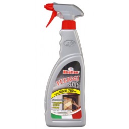 Rhutten Fuliggi Stop Spray - 750ml - Pulitore Vetri Caminetti Stufe Forni