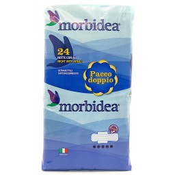 Morbidea Assorbenti Ultra - Pacco Doppio - 24 Pezzi - Notte Con Ali