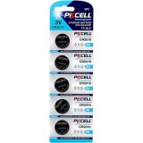 Pkcell Pile Bottone Lithio Cr2016 3v Lithium Button Cell - 5 Pezzi