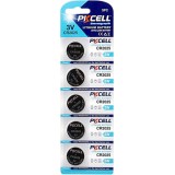 Pkcell Pile Bottone Lithio Cr2025 3v Lithium Button Cell - 5 Pezzi