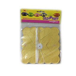 Gold Party Festone Carta 15cm 4m