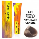 Struktis Crema Colorante 100ml - 8.01 Biondo Chiaro Naturale Cenere