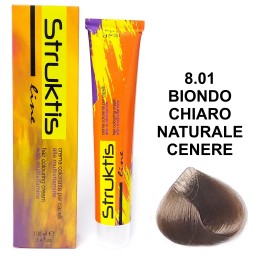 Struktis Crema Colorante 100ml - 8.01 Biondo Chiaro Naturale Cenere