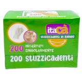 Itaca' 200 Stuzzicadenti In Legno A Doppia Punta - Imbustati Singolarmente