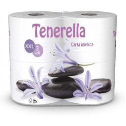 Tenerella Carta Igienica 4 Rotoloni Xxl - 3 Veli - Decorata