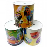 Salvadanaio Latta Alto 19cm Diametro 14cm - Varie Fantasie Assortite