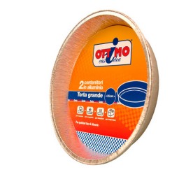 Ottimo Vaschetta Alluminio Formato Torta - Diametro 27cm - 2 Pezzi