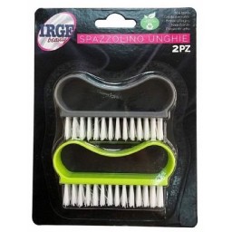 Irge Spazzolini Per Unghie - Set 2 Pezzi - Colori Assortiti