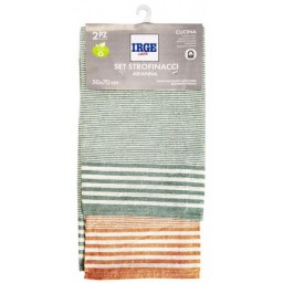 Irge Casa Arianna - Set 2 Strofinacci Multiuso - 50x70cm