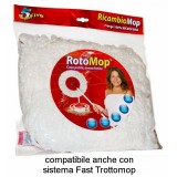 Rotomop - Trottomop - Mop Ricambio Per Secchio Rotante Superfive
